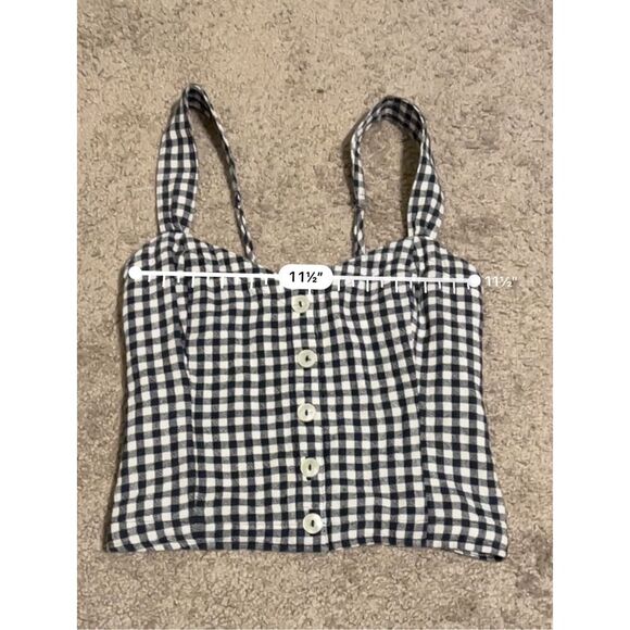 Abercrombie & Fitch Gingham Top Cami Tank XS - Picture 4 of 6